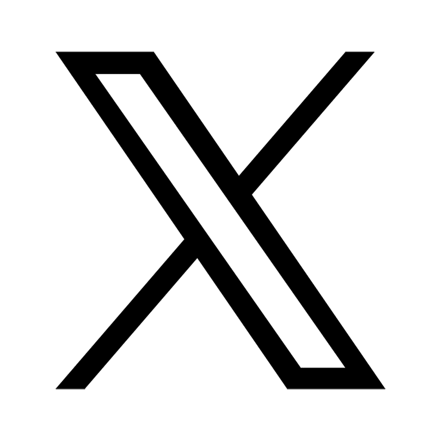 X (formerly Twitter) logo